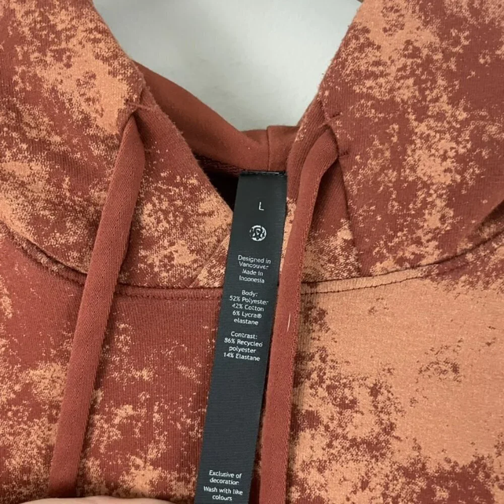 Lululemon City Sweat Pullover Hoodie Astral Dark Terracotta Men's Size Large - Picture 3 of 7